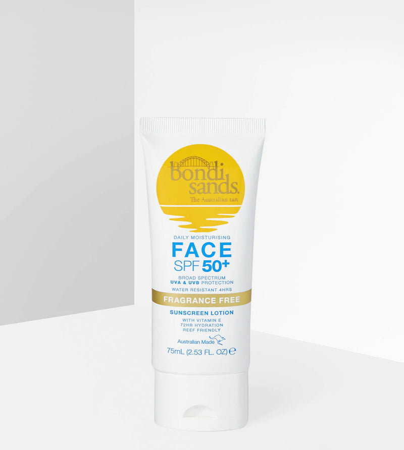 Bondi Sands Face Daily Moisturizing Fragrance-Free Lotion SPF50+ 75ml